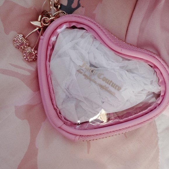 🩷💛*Juicy Couture*💛🩷🍒 RETRO Cherry soft Yellow Shoulder Purse - Picture 9 of 9